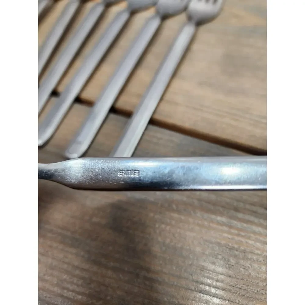 Vintage Mid-Century Sola Cora Stainless Flatware Made in Holland 54 Pieces